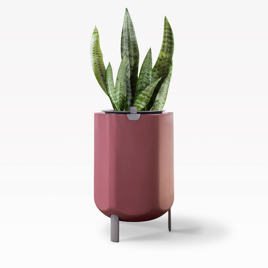 Larger, Earthy Terracotta Self-Watering Planter