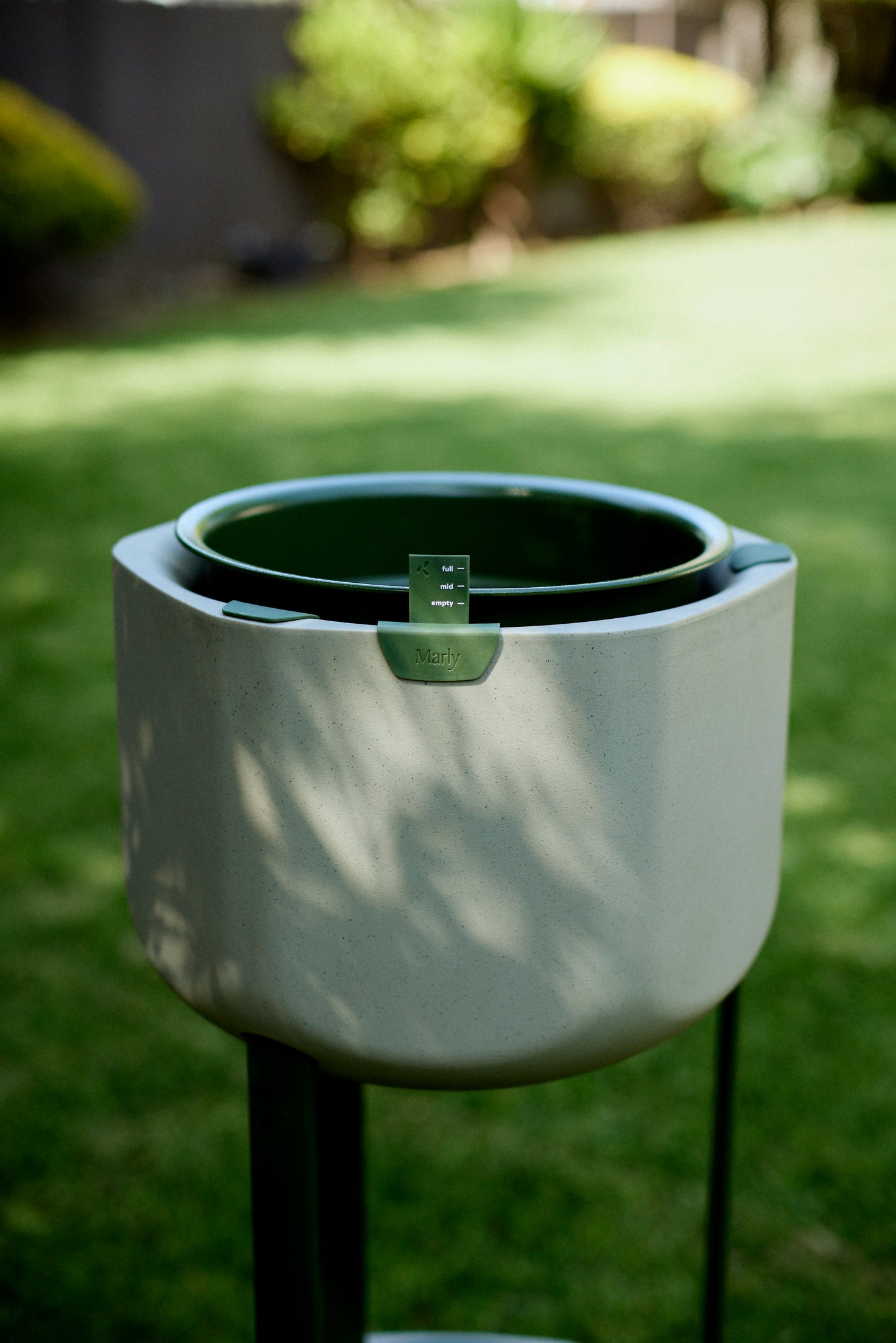 Smaller, Sage Green Self-Watering Planter