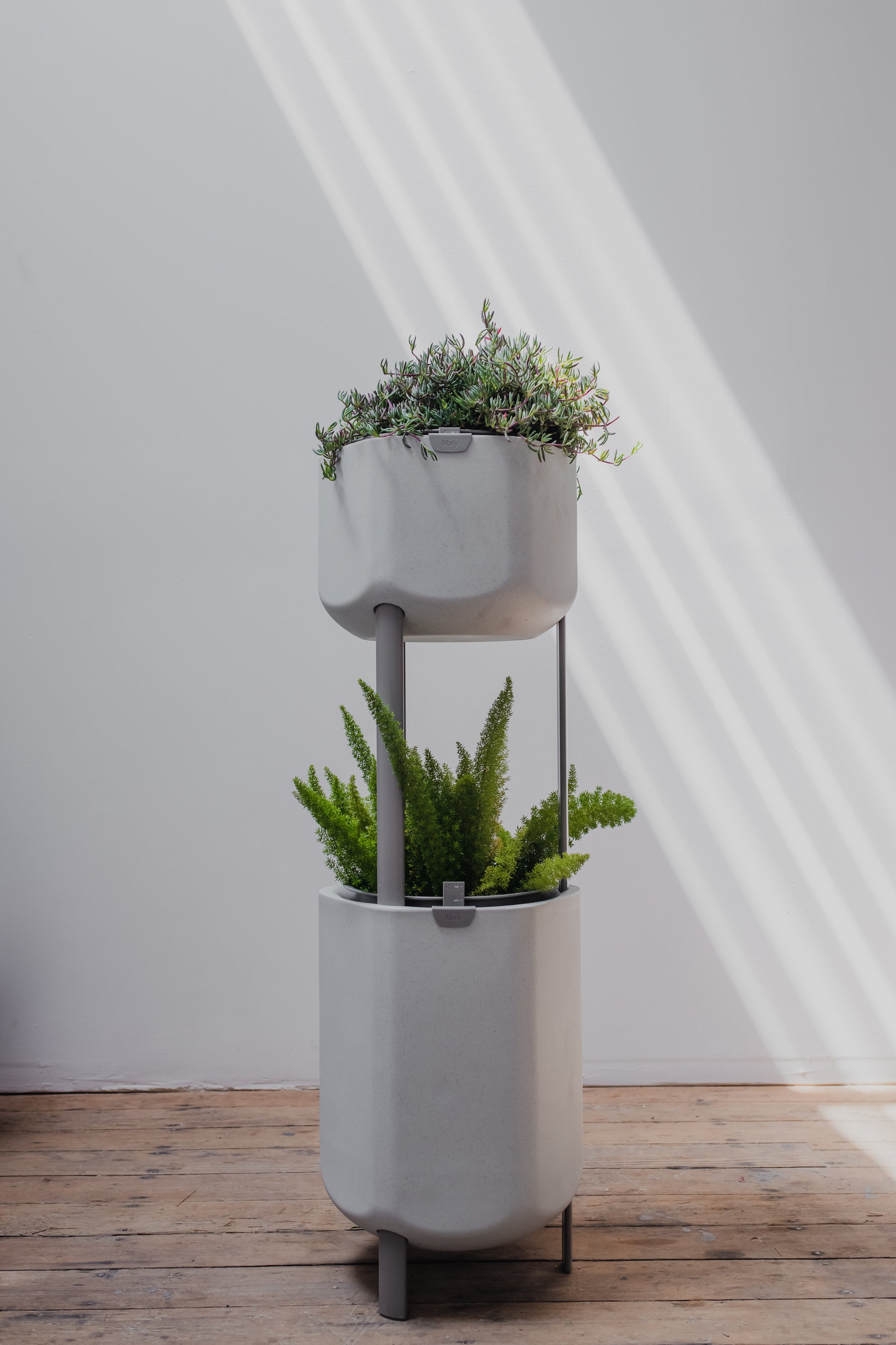 umbra giardino indoor herb planter Larger, Stone White Self-Watering Planter – Marly Garden