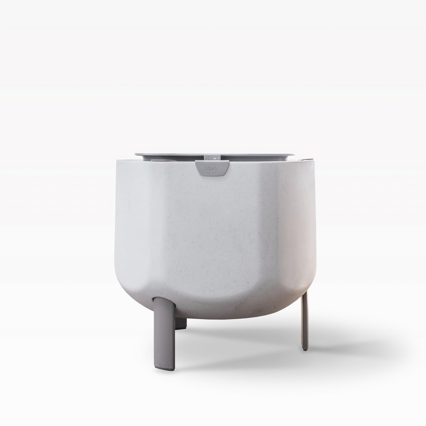 Small, Stone White Self-Watering Planter